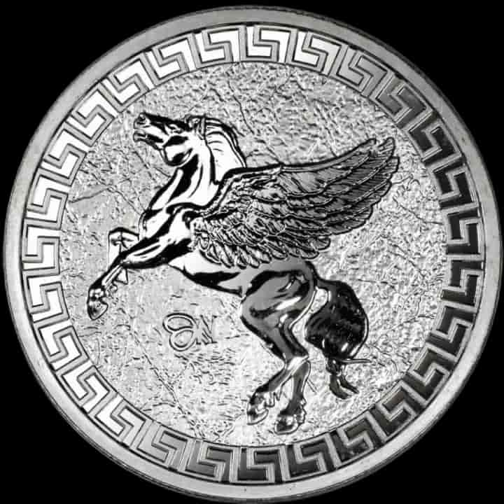 St Helena Pegasus 1 uncja Srebra 2023 - image 1