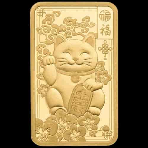 Sztabka Lucky Cat 2,5g złota PAMP - image 1