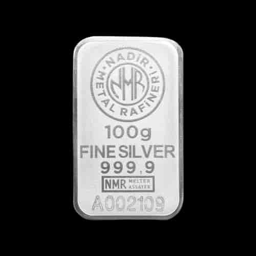 Sztabka 100g srebra Nadir Metal Rafineri - image 1
