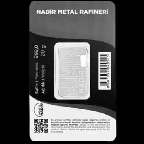Sztabka 20g srebra Nadir Metal Rafineri - image 2