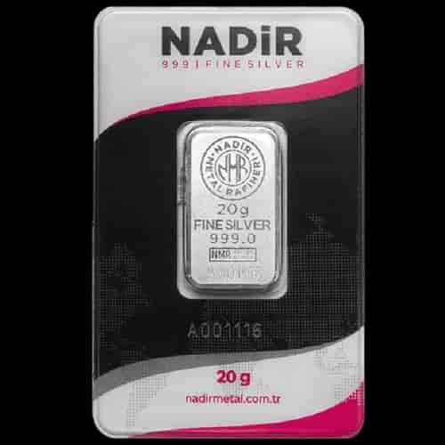 Sztabka 20g srebra Nadir Metal Rafineri - image 1