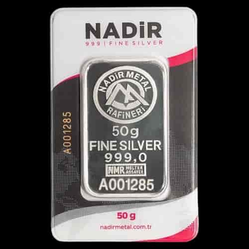 Sztabka 50g srebra Nadir Metal Rafineri - image 1