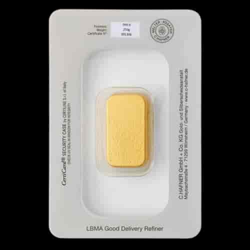 Sztabka 250g złota C.Hafner - image 2