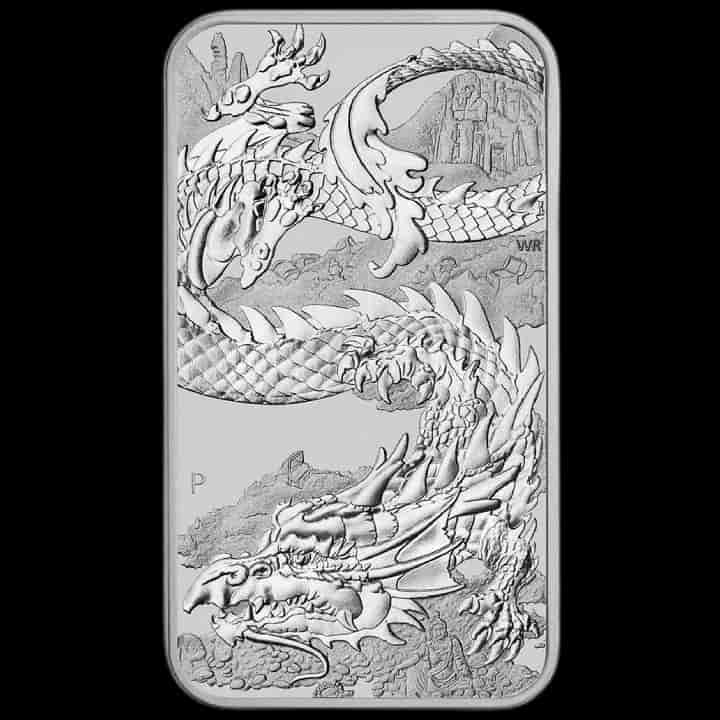 Rectangular Dragon 1 uncja srebra 2023 - image 1