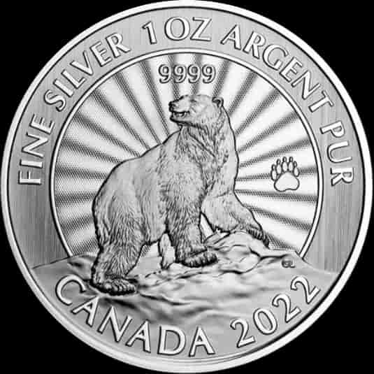 Canada The Majestic Polar Bear 1 uncja Srebra 2022 - image 1