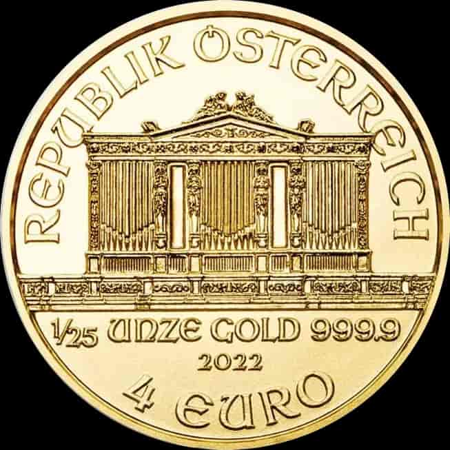 Wiedeński Filharmonik 1/25 uncji złota 2022 - image 2