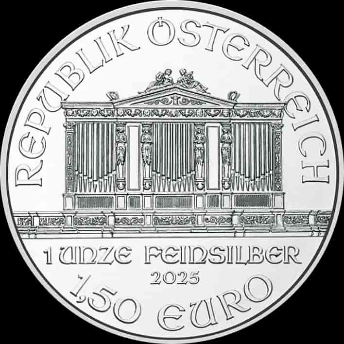 Wiedeński Filharmonik 1 uncja srebra 2025 - image 2