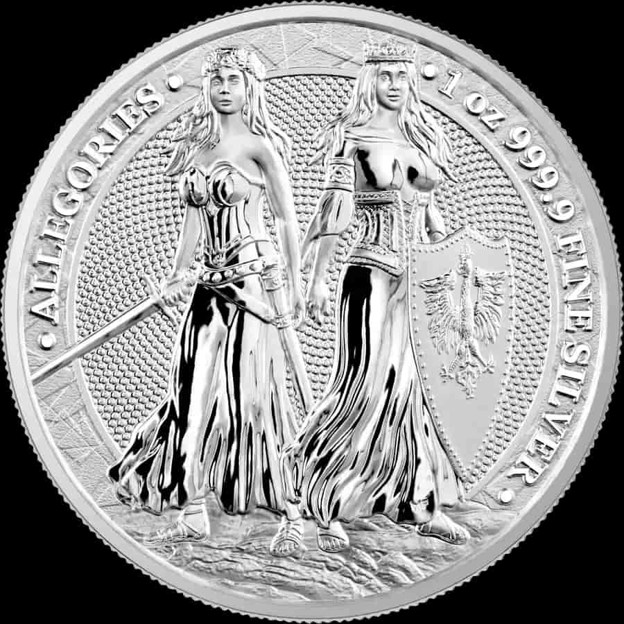 Allegorie: Polonia i Germania 1 uncja srebra 2022 - image 1