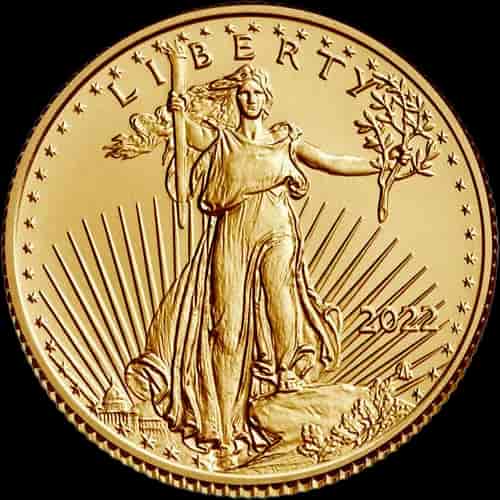 Amerykański Orzeł 1/10 uncji złota 2022 - image 2