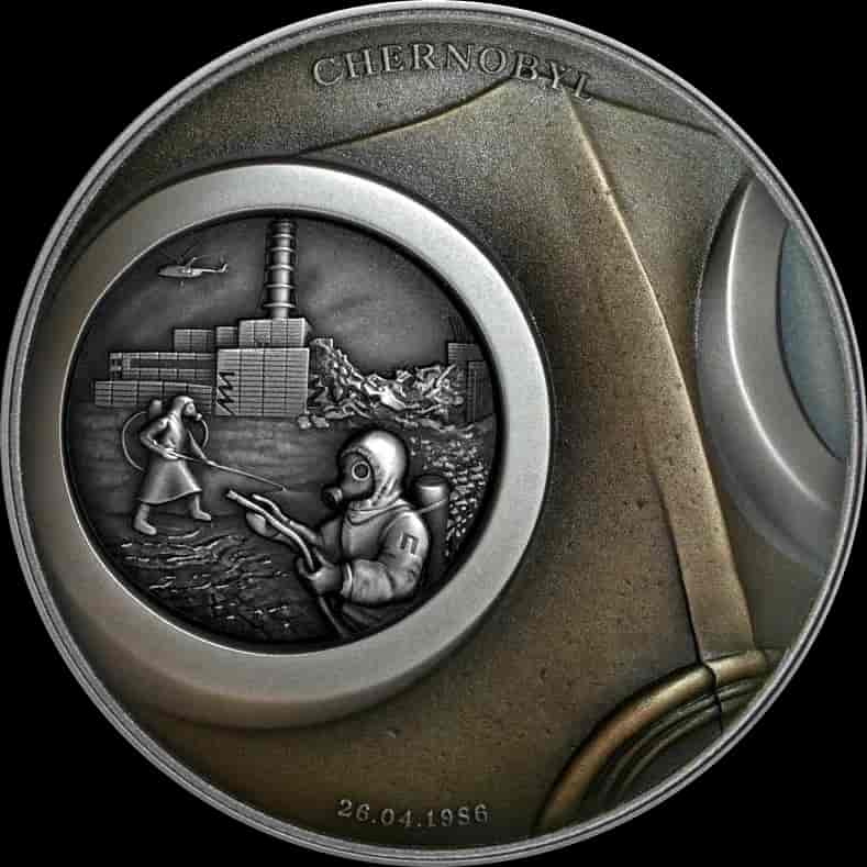 Ludzkie Tragedie - Czarnobyl 2 uncje Srebra 2021 High Relief - image 1