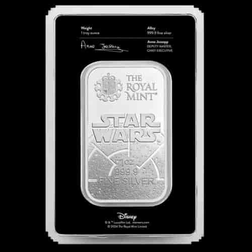 Sztabka Star Wars Dark Side 1 uncja srebra 2024 - image 2