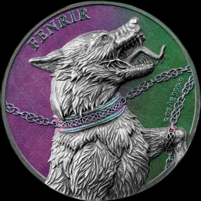 Germania Beasts: Fenrir 2 uncje Srebra Double High Relief 2022 - image 1