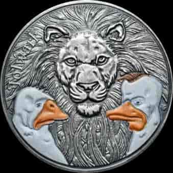 Folwark 1 uncja srebra 2023 Antique Gold - image 1