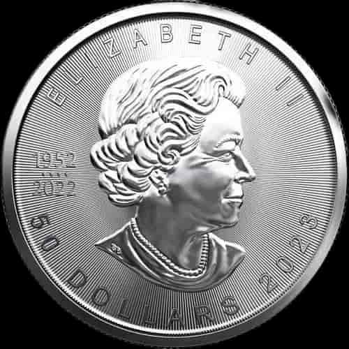 Kanadyjski Liść Klonowy 1 uncja platyny 2023 - image 2
