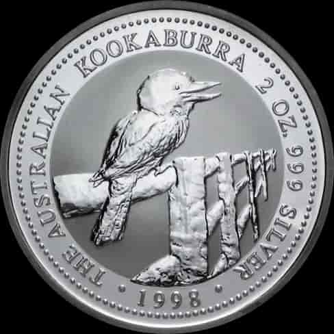 Kookaburra 1 uncja srebra 1998 - image 1