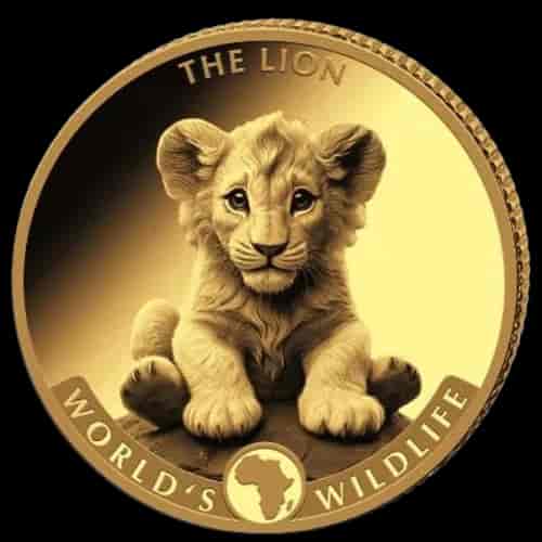 World‘s Wildlife - Lion 0.5 g Złota 2025 Proof - image 1