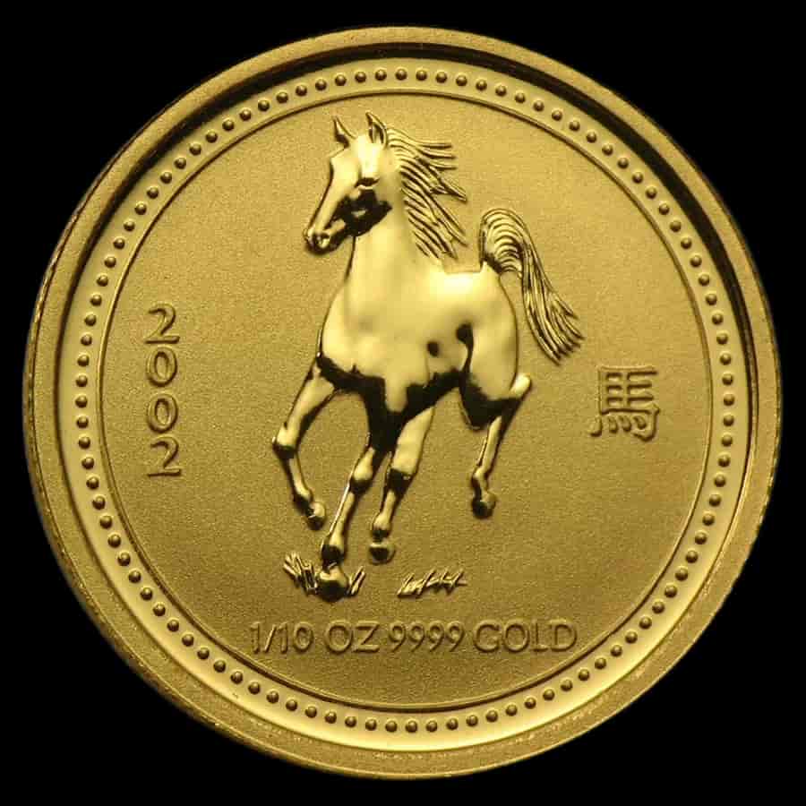 Lunar I Rok Konia 1/10 uncji złota 2002 - image 1