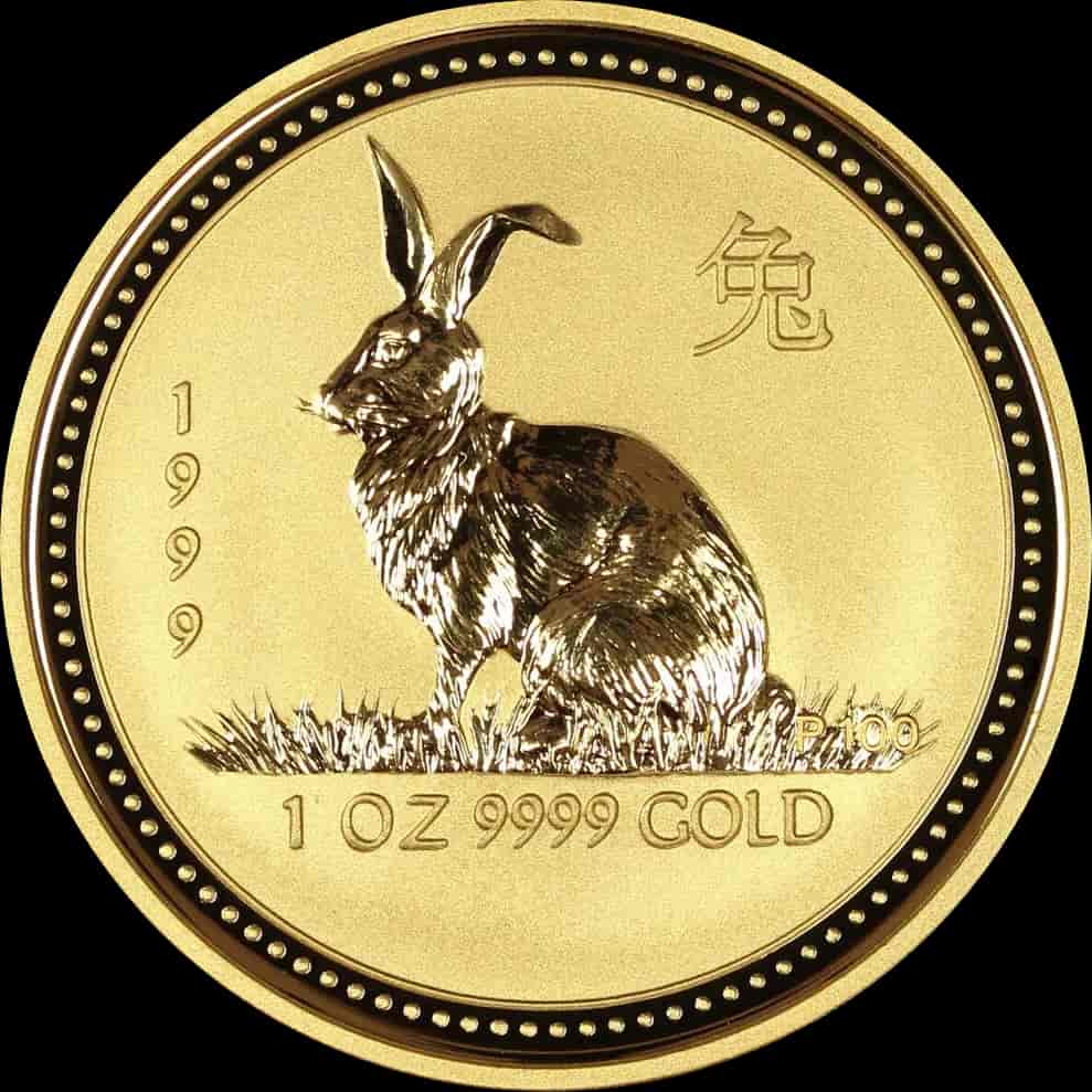 Lunar I Rok Królika 1 uncja Złota 1999 - image 1