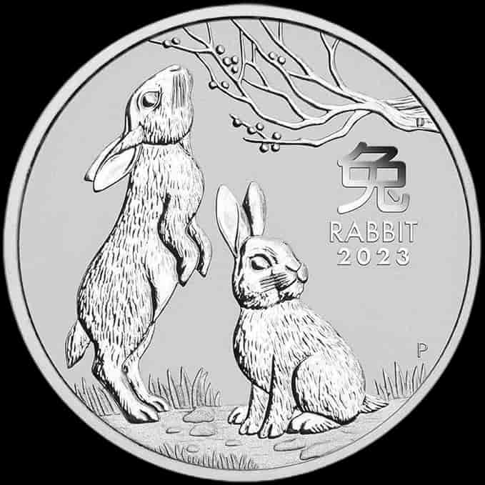 Lunar III Rok Królika 2 uncje srebra 2023 - image 1