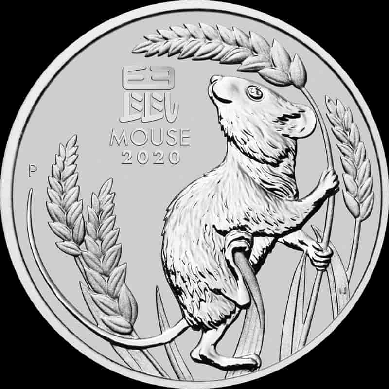 Lunar III Rok Myszy 1 uncja platyny 2020 - image 1