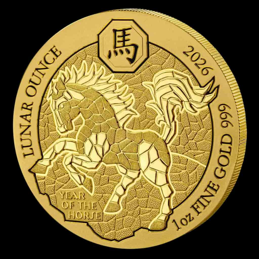 Rwanda Lunar Rok Konia 1 uncja Złota 2026 - image 1