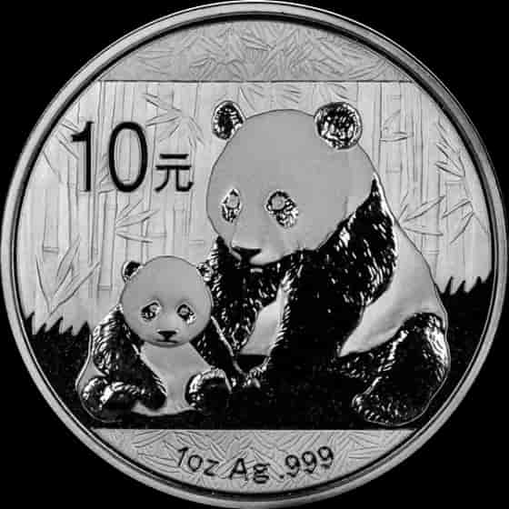 Chińska Panda 1 uncja srebra 2012 - image 1
