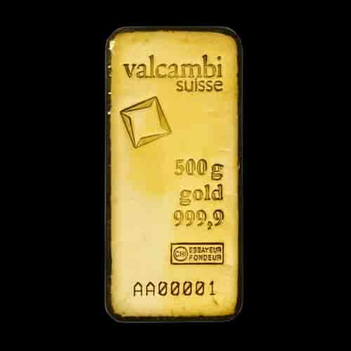 Sztabka 500g złota Valcambi - image 1