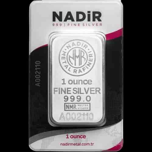Sztabka 1 uncja srebra Nadir Metal Rafineri - image 1