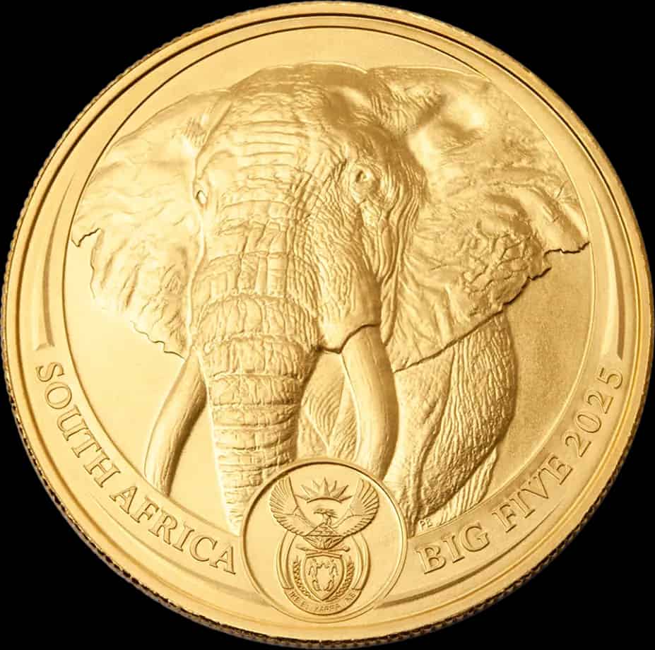 Big Five Słoń 1 uncja złota 2025 - thumbnail 1