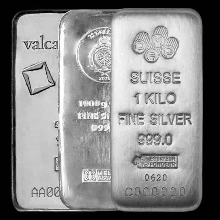 Sztabka 1000g srebra LBMA - thumbnail 2