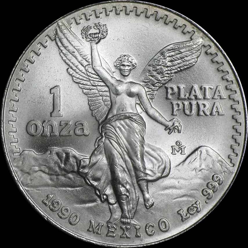 Mexican Libertad 1 uncja srebra 1990 - thumbnail 1