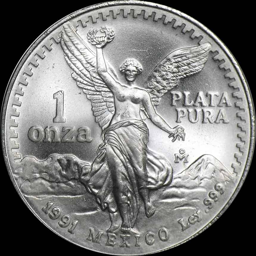 Mexican Libertad 1 uncja srebra 1991 - thumbnail 1