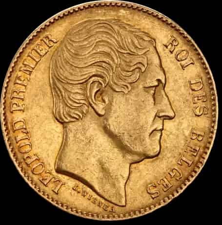 20 Franków Belgijskich Leopold I - thumbnail 1