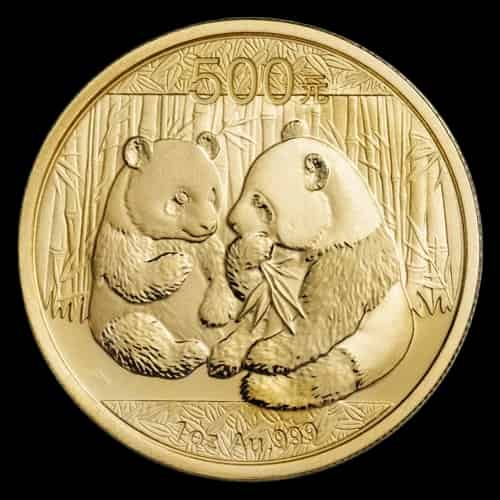 Chińska Panda 1 uncja złota 2009 - miniatura 1