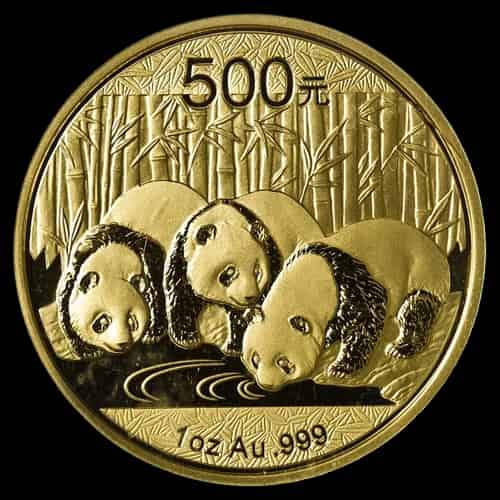 Chińska Panda 1 uncja złota 2013 - miniatura 1