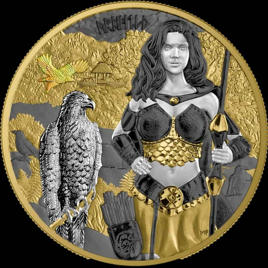 Valkyries Arnhild Valhalla 1 uncja srebra 2025 - thumbnail 1