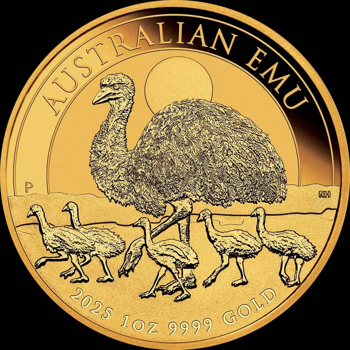 Australijski Emu 1 uncja Złota 2025 - thumbnail 1