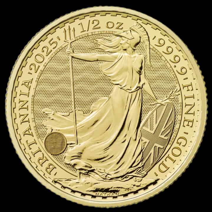 Britannia 1/2 uncji Złota 2025 - thumbnail 1