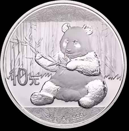 Chińska Panda 30g srebra 2017 - thumbnail 1