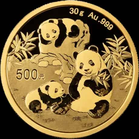 Chińska Panda 30g złota 2025 - thumbnail 1