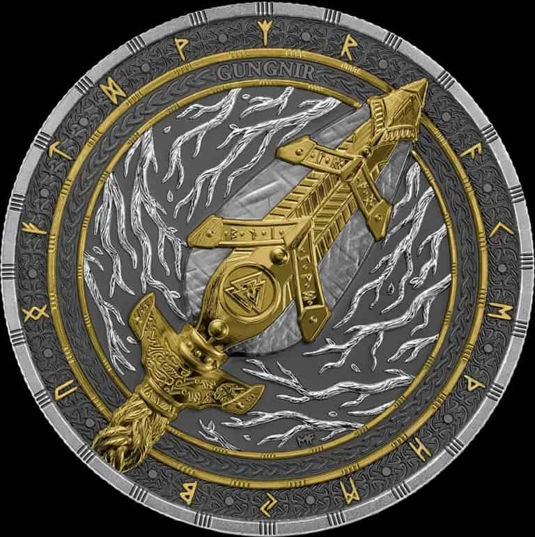 Artefacts: Gungnir 2 uncje Srebra Ultra High Relief 2026 - miniatura 1
