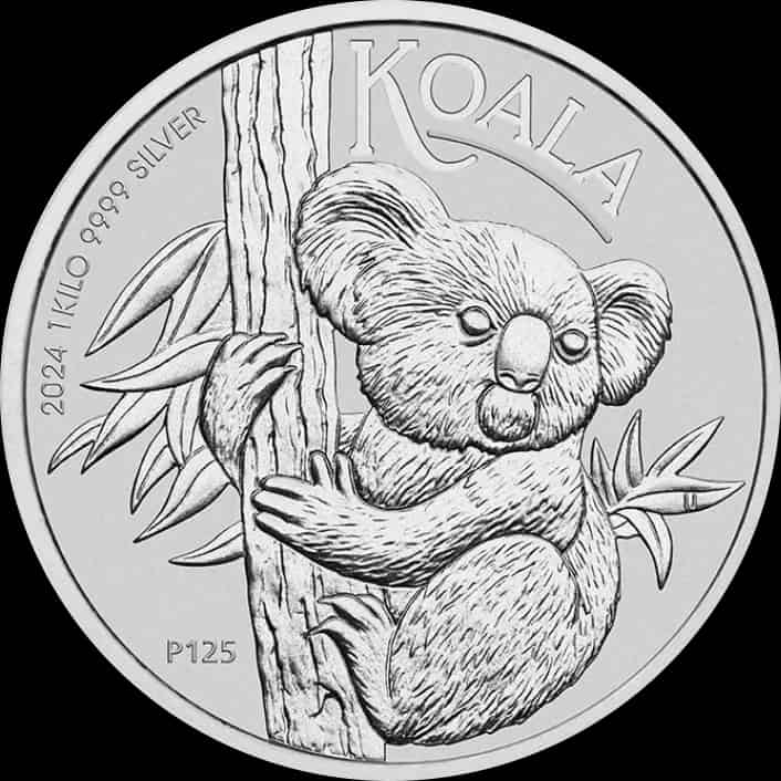 Koala 1000g Srebra 2024 - thumbnail 1