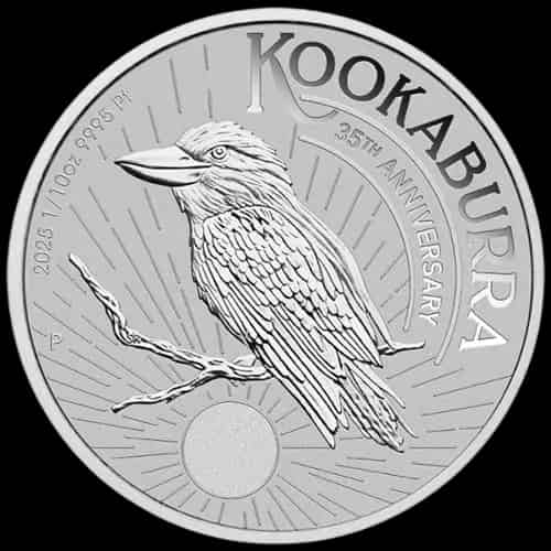 Kookaburra 1/10 uncji platyny 2025 - thumbnail 1