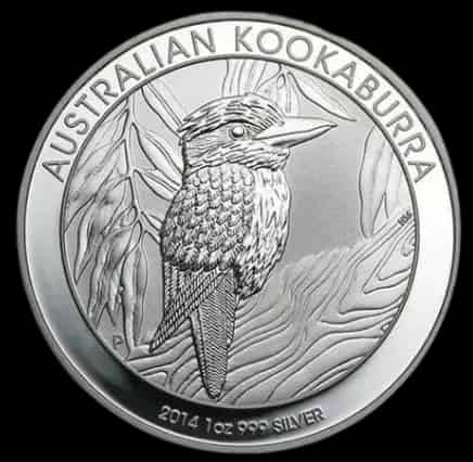 Kookaburra 1 uncja srebra 2014 - thumbnail 1