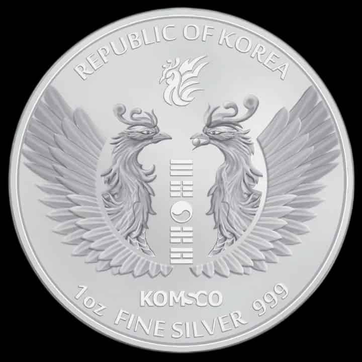 Korean Phoenix 1 uncja Srebra 2022 - thumbnail 2