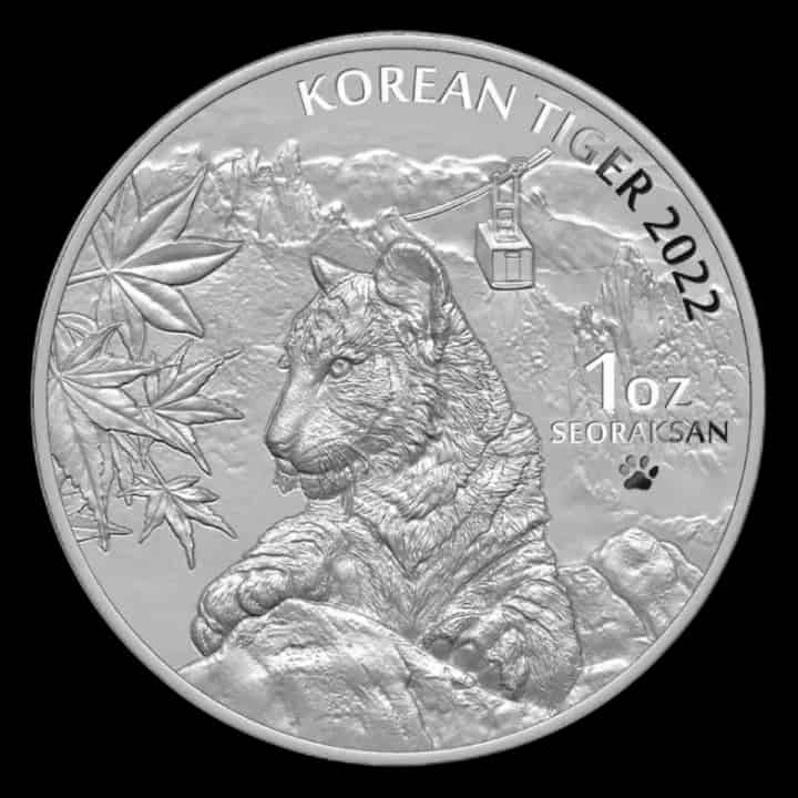 Korean Tiger 1 uncja Srebra 2022 - thumbnail 1