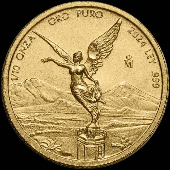 Mexican Libertad 1/10 uncji złota 2024 - thumbnail 1
