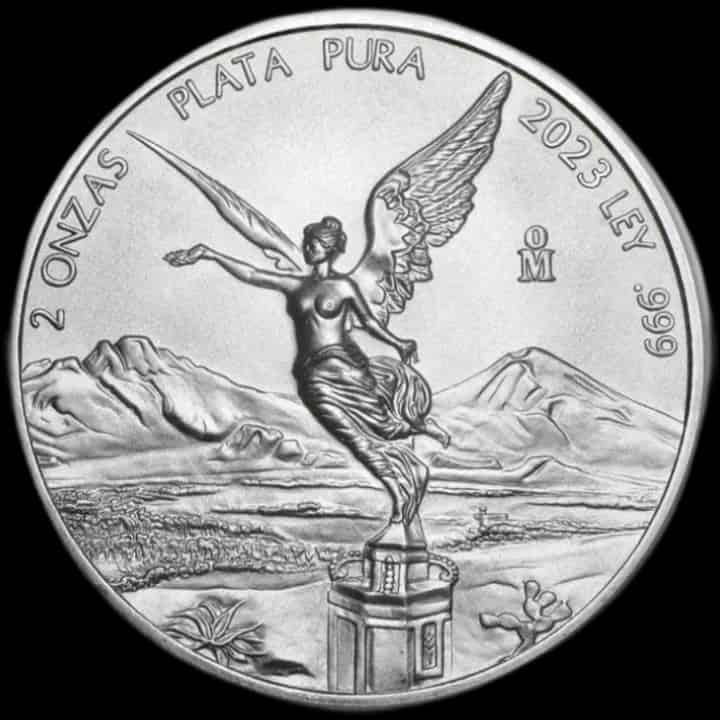 Mexican Libertad 2 uncje srebra 2023 - thumbnail 1