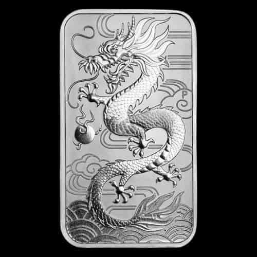 Rectangular Dragon 1 uncja srebra 2018 - thumbnail 1