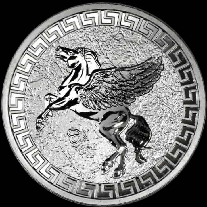 St Helena Pegasus 1 uncja Srebra 2023 - thumbnail 1